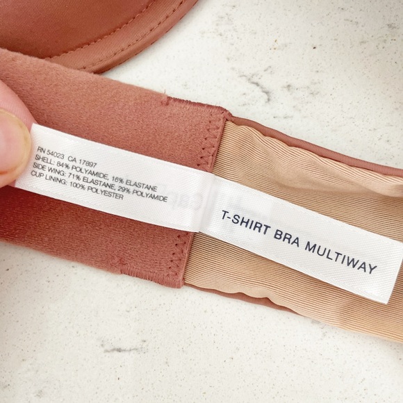 Gap Body TShirt Multi-way Bra Mauvey Brown 34B NWT - Picture 6 of 9